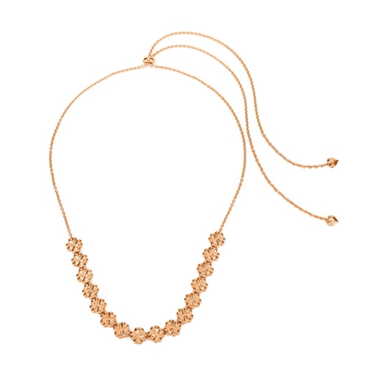 Heart4Heart Blossom Rose Gold Plated Long Necklace-